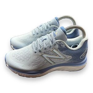 New Balance Light Blue and White Running Shoes